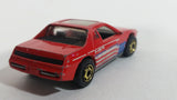 1987 Hot Wheels The Hot Ones Pontiac Fiero 2M4 Red Die Cast Toy Sports Car Vehicle - GHO