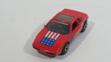 1987 Hot Wheels The Hot Ones Pontiac Fiero 2M4 Red Die Cast Toy Sports Car Vehicle - GHO