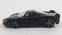 2008 Hot Wheels Ferrari FXX Black with White Stripe Die Cast Toy Dream Car Vehicle