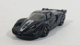 2008 Hot Wheels Ferrari FXX Black with White Stripe Die Cast Toy Dream Car Vehicle