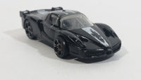 2008 Hot Wheels Ferrari FXX Black with White Stripe Die Cast Toy Dream Car Vehicle