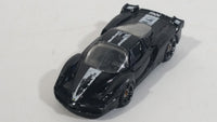 2008 Hot Wheels Ferrari FXX Black with White Stripe Die Cast Toy Dream Car Vehicle