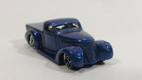 2002 Hot Wheels First Editions Super Smooth Truck Metalflake Dark Blue Die Cast Toy Low Rider Car Vehicle