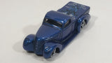 2002 Hot Wheels First Editions Super Smooth Truck Metalflake Dark Blue Die Cast Toy Low Rider Car Vehicle