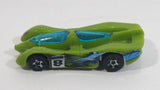 2006 Hot Wheels Terrordactyl Power Pistons Lime Green Plastic Body Die Cast Toy Race Car Vehicle