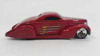 2003 Hot Wheels First Editions Swoop Coupe Red Die Cast Toy Low Rider Hot Rod Car Vehicle