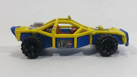 2010 Hot Wheels Jungle Rally Roll Cage Yellow and Blue Die Cast Toy Car Vehicle - Treasure Valley Antiques & Collectibles