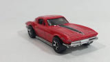 2014 Hot Wheels '64 Corvette Sting Ray Red Die Cast Toy Classic Muscle Car Vehicle