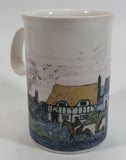 Dunoon Stoneware Saxon Pattern Cottages Coffee Mug Designed By Jack Dadd Made in Scotland