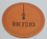 It's Wine O' Clock Somewhere "The Answer Is Wine" Pale Orange Drink Coaster