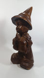 Antique Hand Carved Solid Wood Dwarf Dwarves VII Seventh Gnome Spirit Wooden Carving Folk Art