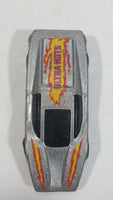 1985 Hot Wheels Large Charge Silver Bullet Metallic Silver Die Cast Toy Car Vehicle