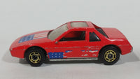 1987 Hot Wheels The Hot Ones Pontiac Fiero 2M4 Red Die Cast Toy Sports Car Vehicle - GHO