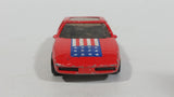 1987 Hot Wheels The Hot Ones Pontiac Fiero 2M4 Red Die Cast Toy Sports Car Vehicle - GHO