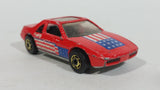 1987 Hot Wheels The Hot Ones Pontiac Fiero 2M4 Red Die Cast Toy Sports Car Vehicle - GHO