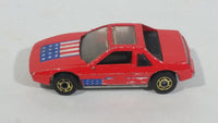 1987 Hot Wheels The Hot Ones Pontiac Fiero 2M4 Red Die Cast Toy Sports Car Vehicle - GHO