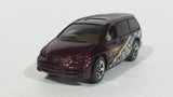 1998 Hot Wheels First Editions Dodge Caravan Van Dark Red Burgundy Die Cast Toy Car Vehicle