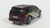 1998 Hot Wheels First Editions Dodge Caravan Van Dark Red Burgundy Die Cast Toy Car Vehicle