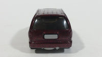 1998 Hot Wheels First Editions Dodge Caravan Van Dark Red Burgundy Die Cast Toy Car Vehicle