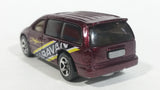 1998 Hot Wheels First Editions Dodge Caravan Van Dark Red Burgundy Die Cast Toy Car Vehicle