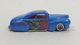 2001 Hot Wheels Monsters Tail Dragger Metalflake Blue Die Cast Toy Car Vehicle