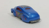 2001 Hot Wheels Monsters Tail Dragger Metalflake Blue Die Cast Toy Car Vehicle