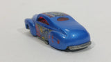 2001 Hot Wheels Monsters Tail Dragger Metalflake Blue Die Cast Toy Car Vehicle