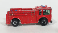 1982 Hot Wheels Fire Eater Red Fire Truck Die Cast Toy Car Vehicle - BW - Blue Lights - Treasure Valley Antiques & Collectibles