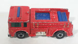 1982 Hot Wheels Fire Eater Red Fire Truck Die Cast Toy Car Vehicle - BW - Blue Lights - Treasure Valley Antiques & Collectibles