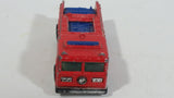 1982 Hot Wheels Fire Eater Red Fire Truck Die Cast Toy Car Vehicle - BW - Blue Lights - Treasure Valley Antiques & Collectibles