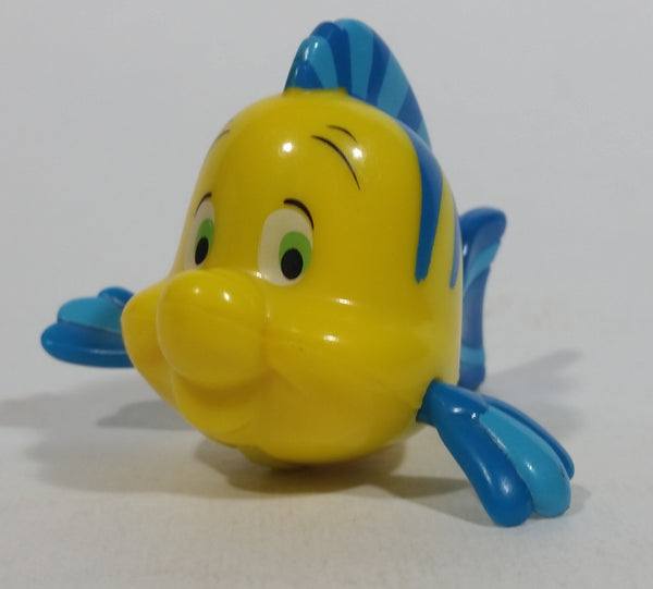 1996 Disney's The Little Mermaid Flounder Fish Character Yellow and Blue Plastic McDonald's Happy Meal Toy