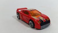 2000 Hot Wheels Tornado Twister Zender Fact 4 Red Die Cast Toy Car Vehicle