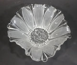 Vintage Crystal Frosted Glass Blossoming Flower Shaped Candy Dish - Treasure Valley Antiques & Collectibles