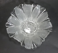 Vintage Crystal Frosted Glass Blossoming Flower Shaped Candy Dish - Treasure Valley Antiques & Collectibles