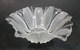 Vintage Crystal Frosted Glass Blossoming Flower Shaped Candy Dish - Treasure Valley Antiques & Collectibles