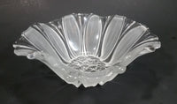 Vintage Crystal Frosted Glass Blossoming Flower Shaped Candy Dish - Treasure Valley Antiques & Collectibles