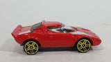 2002 Hot Wheels First Editions Lancia Stratos Red Die Cast Toy Car Vehicle