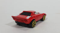 2002 Hot Wheels First Editions Lancia Stratos Red Die Cast Toy Car Vehicle