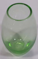 Vintage Green Colored Depression Glass Miniature 3" Tall Vase