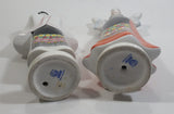 Vintage Aquincum Made In Hungary Man and Woman Couple Hand Painted 10" Tall Porcelain Figurines Set