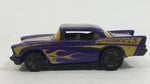 2013 Hot Wheels Showroom Garage '57 Chevy Purple Die Cast Toy Classic Car Vehicle