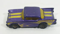 2013 Hot Wheels Showroom Garage '57 Chevy Purple Die Cast Toy Classic Car Vehicle