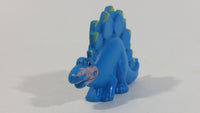 1992 Fruity Pebbles Cereal Hanna Barbera The Flintstones Blue Stegosaurus Dinosaur PVC Toy Figure