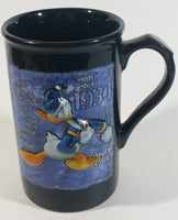 Authentic Original Disney Theme Parks Donald Duck Since 1934 Feisty Fowl 3D Dark Blue Ceramic Coffee Mug - Cartoon Character Collectible