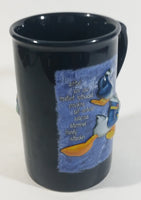 Authentic Original Disney Theme Parks Donald Duck Since 1934 Feisty Fowl 3D Dark Blue Ceramic Coffee Mug - Cartoon Character Collectible