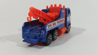 1997 Hot Wheels Rig Wrecker 24 HR Towing Emergency Tow Truck Dark Blue Die Cast Toy Car Vehicle