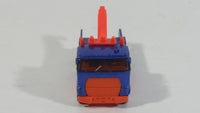 1997 Hot Wheels Rig Wrecker 24 HR Towing Emergency Tow Truck Dark Blue Die Cast Toy Car Vehicle