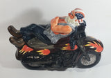 Hand Painted Harley Davidson Motor Cycle with Biker Laying Ceramic Cookie Jar - Treasure Valley Antiques & Collectibles