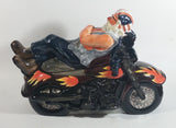 Hand Painted Harley Davidson Motor Cycle with Biker Laying Ceramic Cookie Jar - Treasure Valley Antiques & Collectibles