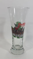 1991 Anheuser-Busch Budweiser Beer Clydesdale Horses 7 1/2" Tall Glass Cup Collectible